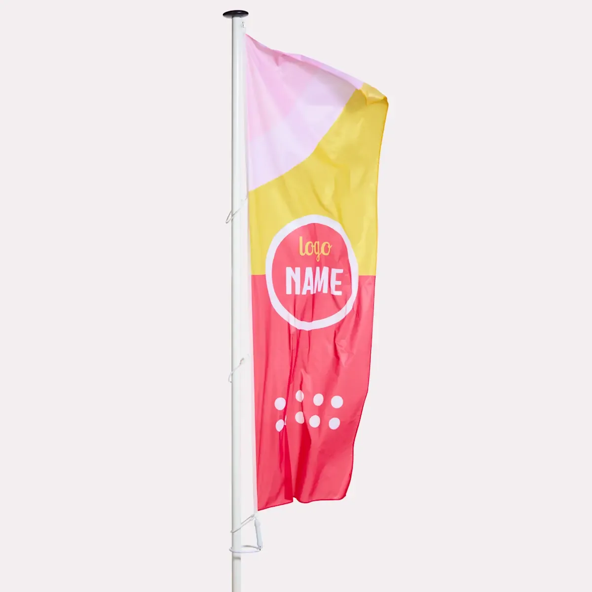 Large-format pole flag